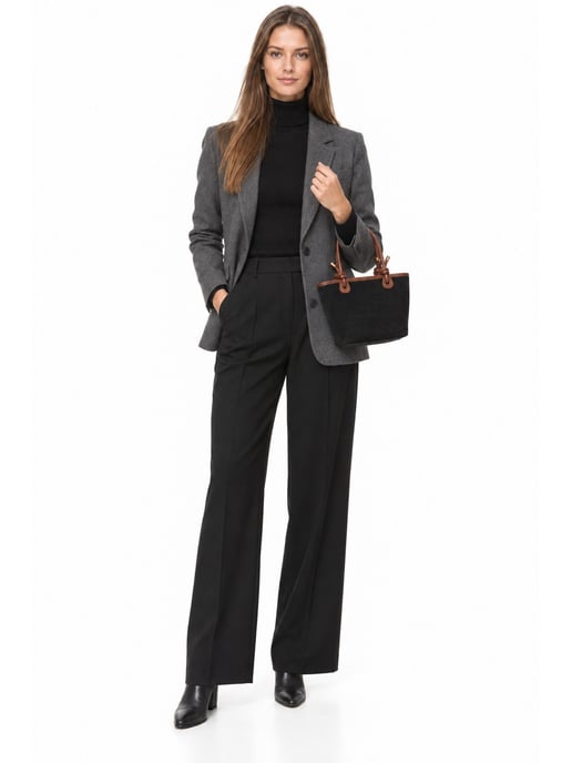 Luisa Vannini NEGRO Bolso de cuero - Image 6