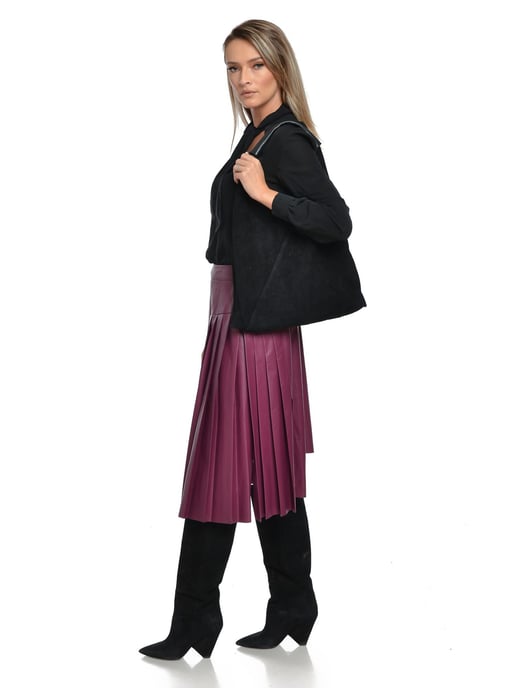 Anna Luchini Negro Bolso de cuero - Image 5