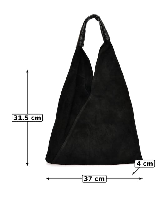 Anna Luchini Negro Bolso de cuero - Image 6