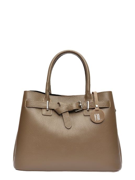 Anna Luchini Beige Bolso de cuero - Image 1
