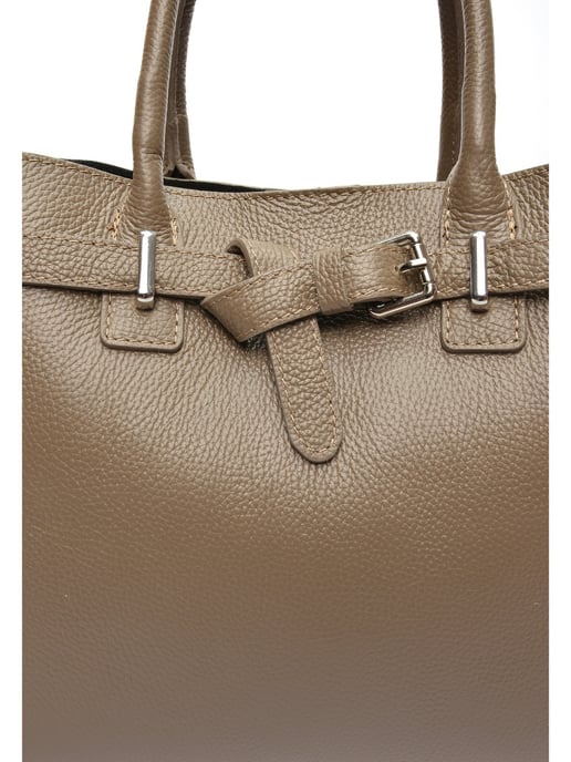 Anna Luchini Beige Bolso de cuero - Image 3