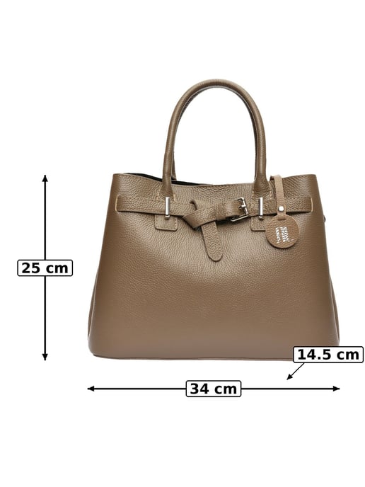 Anna Luchini Beige Bolso de cuero - Image 6