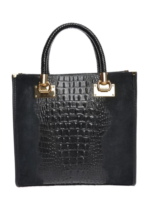 Roberta M Negro Bolso de cuero - Image 6