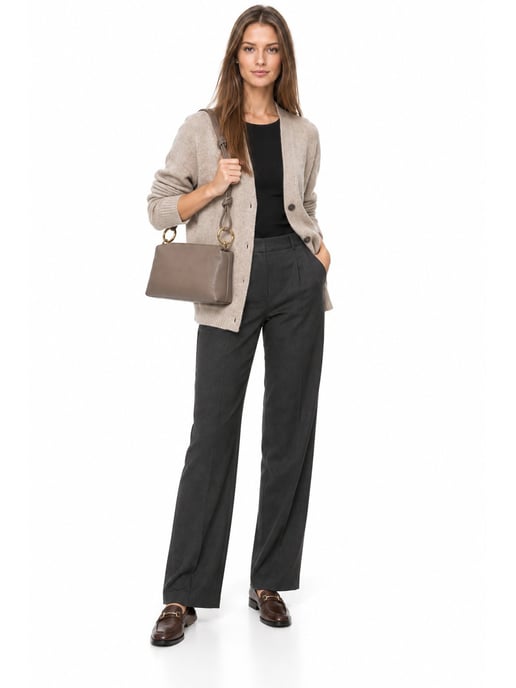 Anna Luchini Beige Bolso de cuero - Image 6