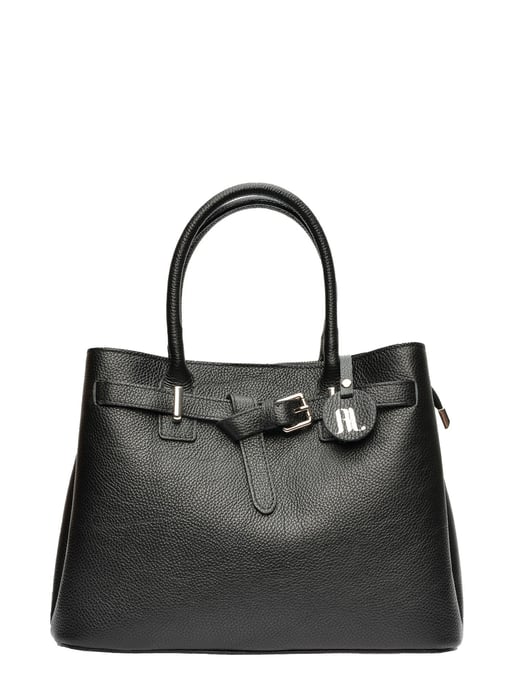 Anna Luchini Negro Bolso de cuero - Image 1