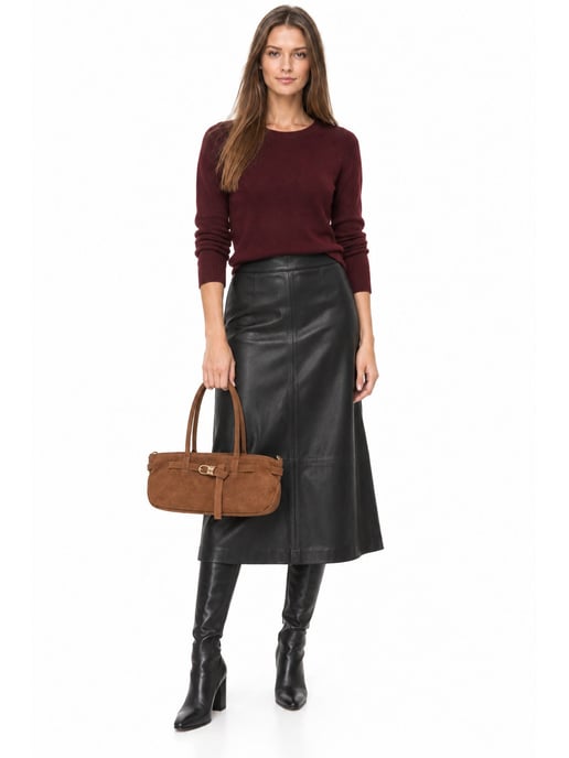 Luisa Vannini COGNAC Bolso de cuero - Image 6