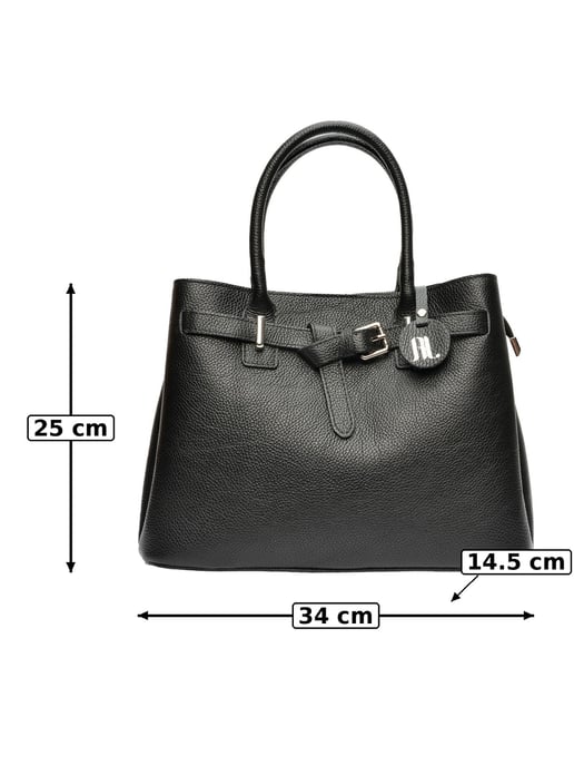Anna Luchini Negro Bolso de cuero - Image 6