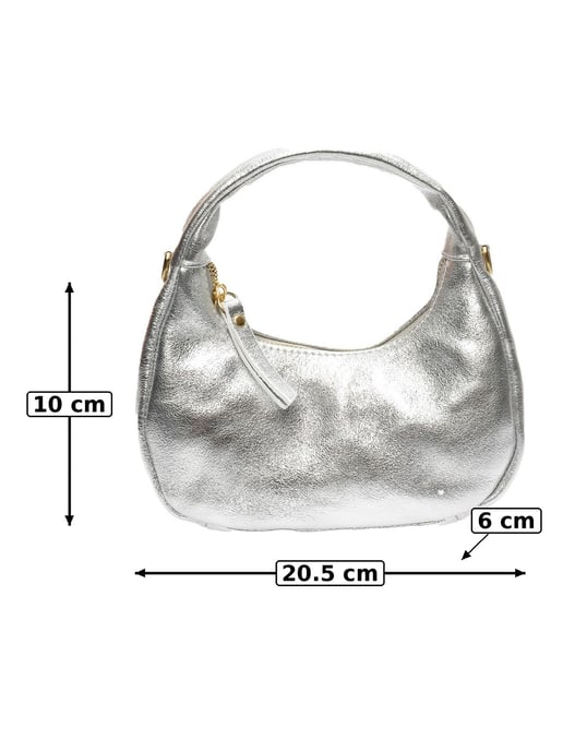 Anna Luchini Plata Bolso de cuero - Image 6