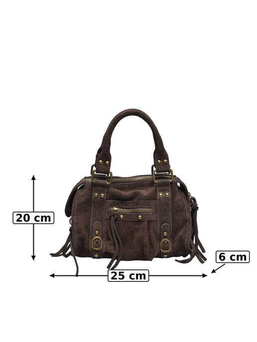 Luisa Vannini Bicolor Bolso de cuero - Image 5