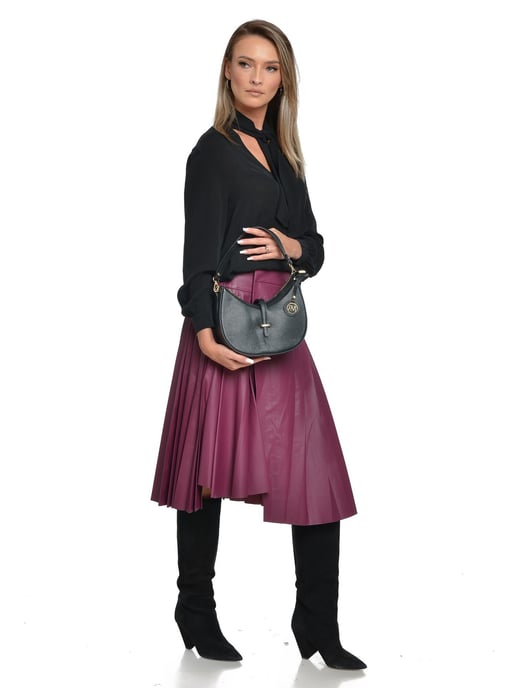 Roberta M Negro Bolso de cuero - Image 5