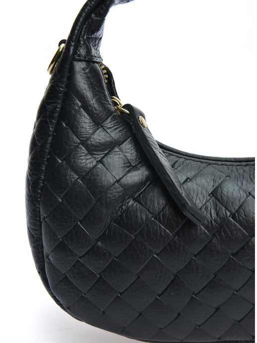 Anna Luchini Negro Bolso de cuero - Image 3