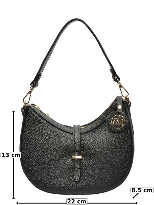 Roberta M Negro Bolso de cuero - Image 6