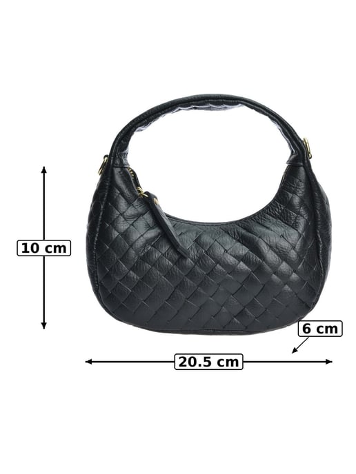 Anna Luchini Negro Bolso de cuero - Image 6