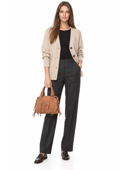 Luisa Vannini COGNAC Bolso de cuero - Image 6