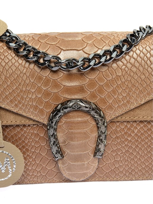 Roberta M Beige Bolso de cuero - Image 3