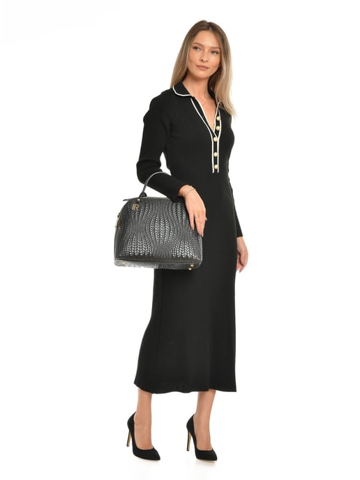Isabella Rhea Negro Bolso de cuero - Image 5