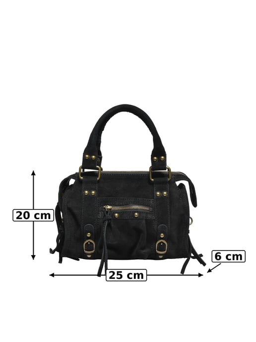 Luisa Vannini NEGRO Bolso de cuero - Image 5