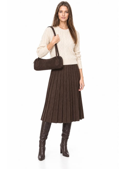 Luisa Vannini Bicolor Bolso de cuero - Image 6