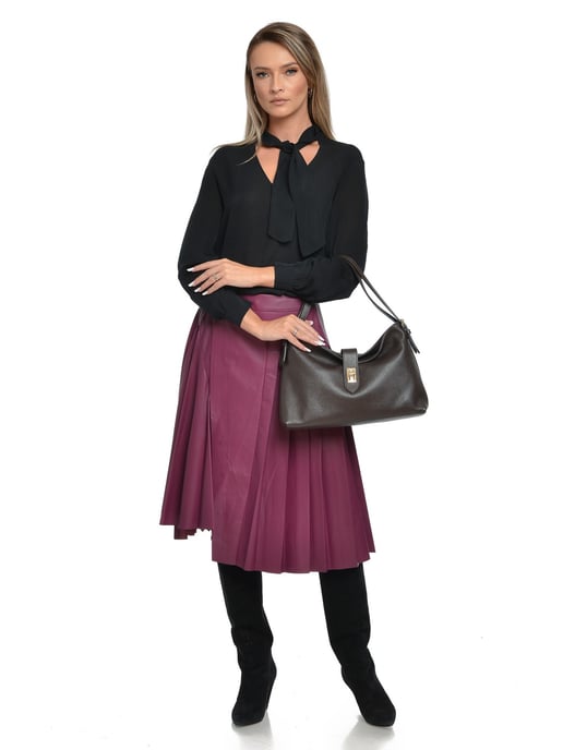 Anna Luchini Granate Bolso de cuero - Image 5