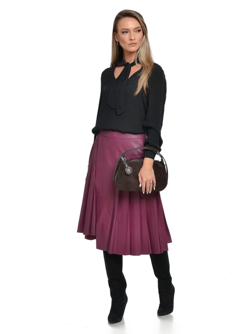 Anna Luchini Granate Bolso de cuero - Image 5
