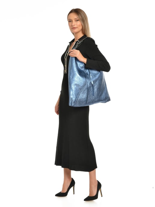 Isabella Rhea Azul Bolso de cuero - Image 5