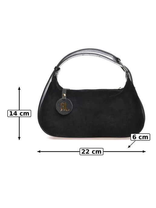 Anna Luchini Negro Bolso de cuero - Image 6