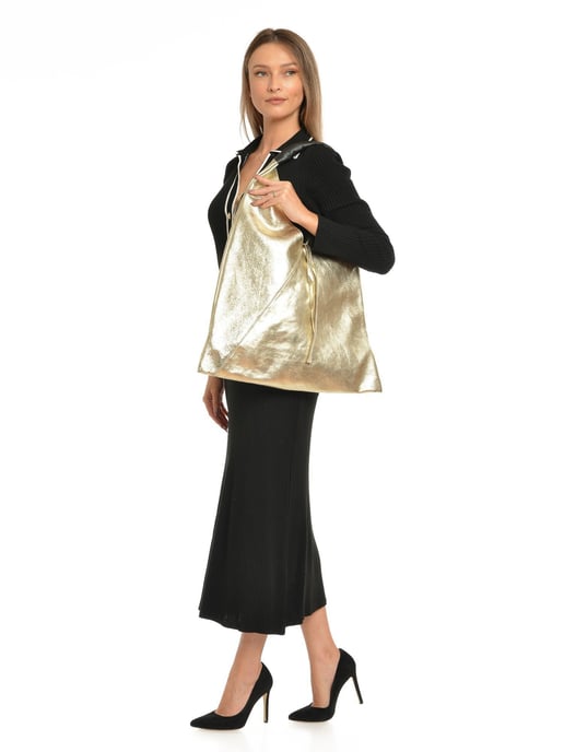 Isabella Rhea Oro Bolso de cuero - Image 5