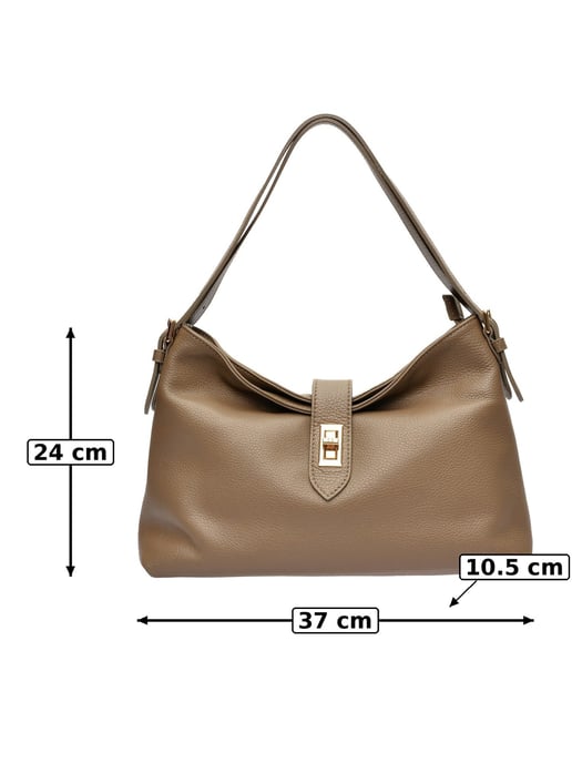 Anna Luchini Beige Bolso de cuero - Image 6