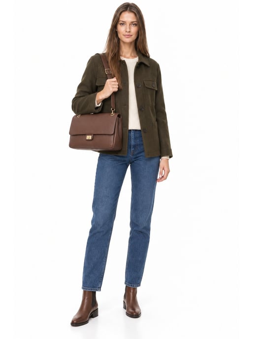 Luisa Vannini BROWN Bolso de cuero - Image 6