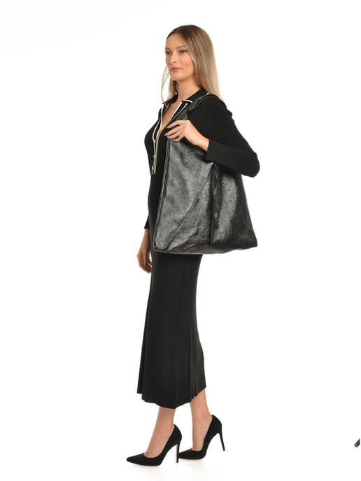 Isabella Rhea Negro Bolso de cuero - Image 5