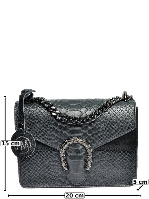 Roberta M Negro Bolso de cuero - Image 6
