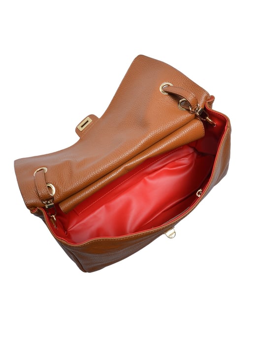 Luisa Vannini COGNAC Bolso de cuero - Image 4