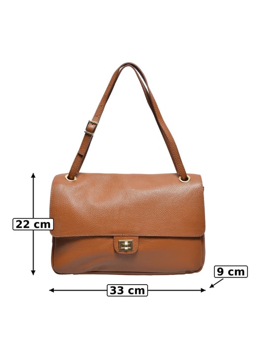 Luisa Vannini COGNAC Bolso de cuero - Image 5