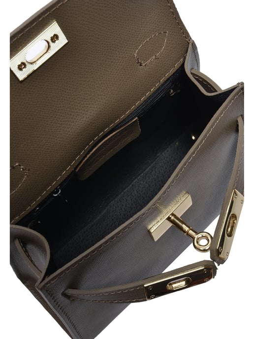 Isabella Rhea Beige Bolso de cuero - Image 4