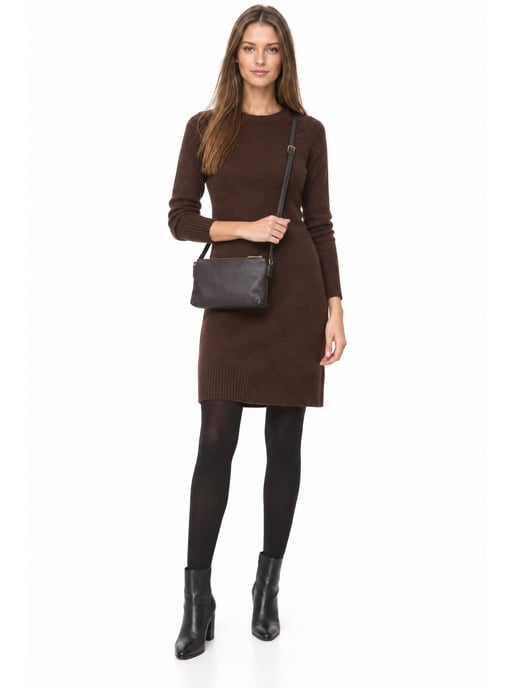 Luisa Vannini Bicolor Bolso de cuero - Image 6
