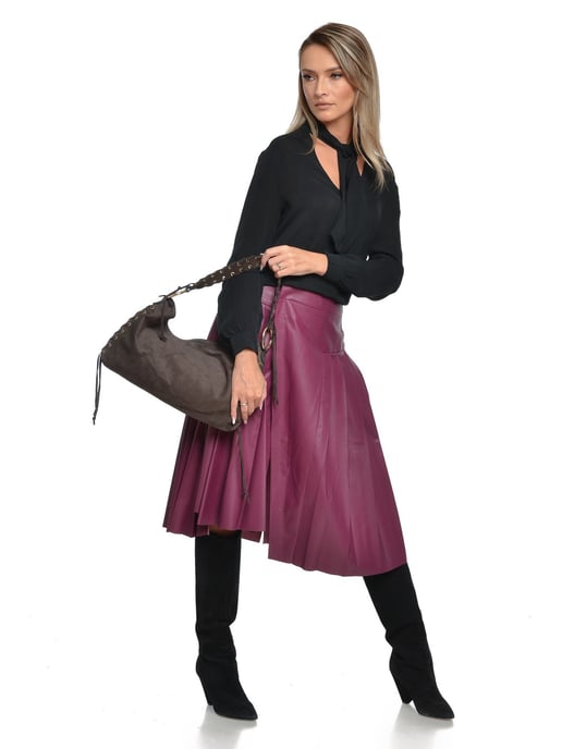 Anna Luchini Granate Bolso de cuero - Image 5