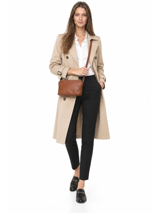 Luisa Vannini COGNAC Bolso de cuero - Image 6