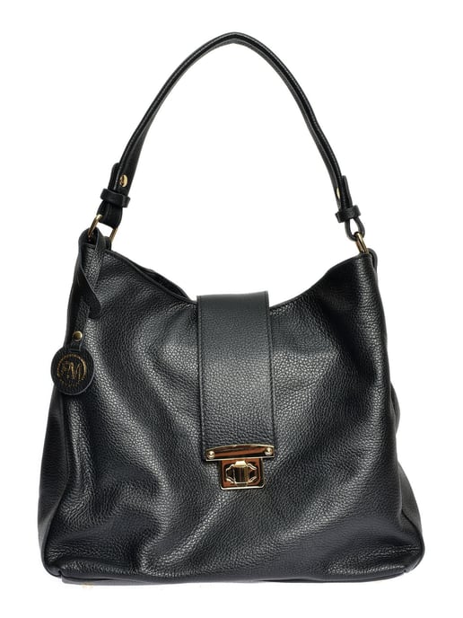 Roberta M Negro Bolso de cuero - Image 1