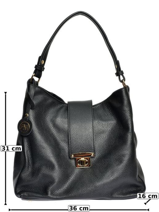 Roberta M Negro Bolso de cuero - Image 6