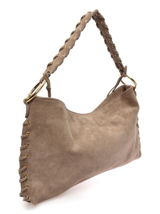 Anna Luchini Beige Bolso de cuero - Image 2