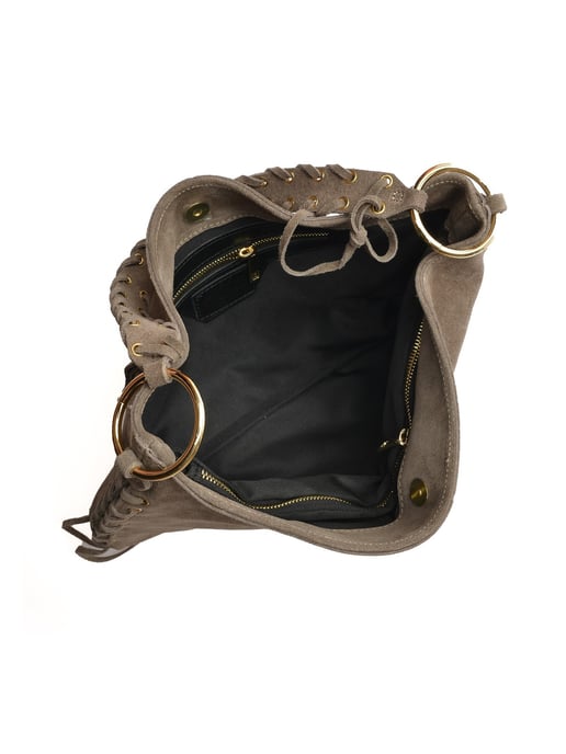 Anna Luchini Beige Bolso de cuero - Image 4