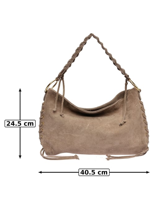 Anna Luchini Beige Bolso de cuero - Image 6
