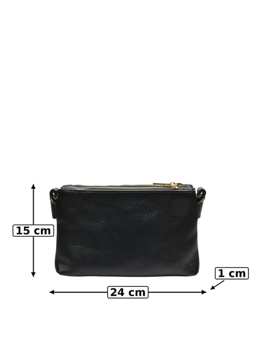 Luisa Vannini NEGRO Bolso de cuero - Image 5