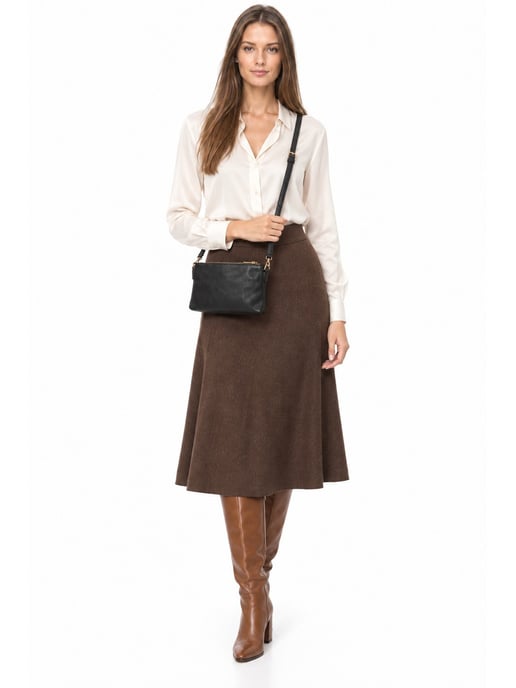 Luisa Vannini NEGRO Bolso de cuero - Image 6
