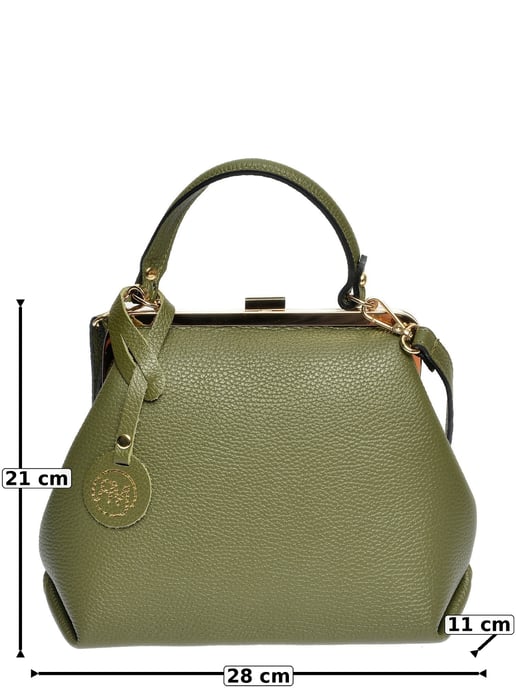 Roberta M Verde Bolso de cuero - Image 5
