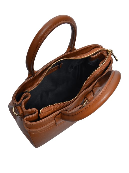 Luisa Vannini COGNAC Bolso de cuero - Image 4