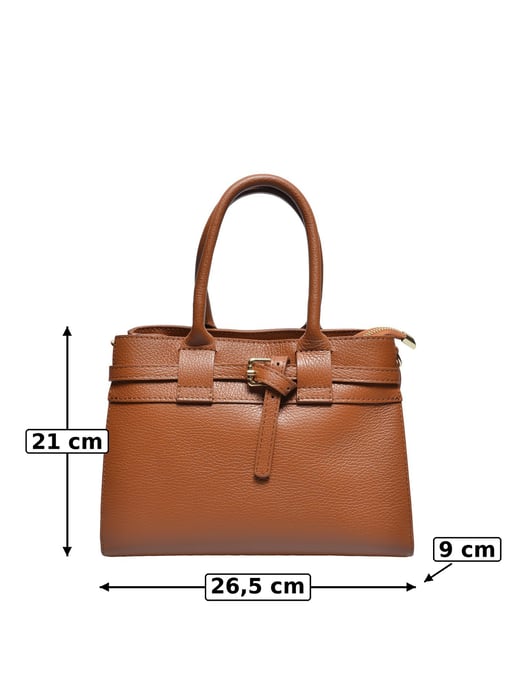 Luisa Vannini COGNAC Bolso de cuero - Image 5