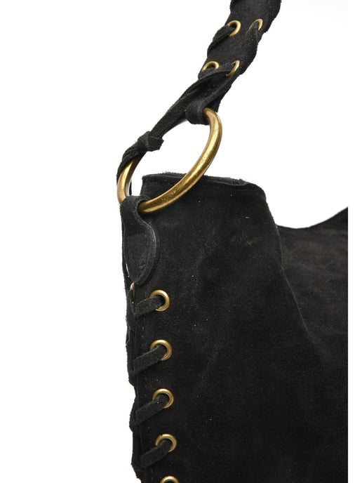 Anna Luchini Negro Bolso de cuero - Image 3