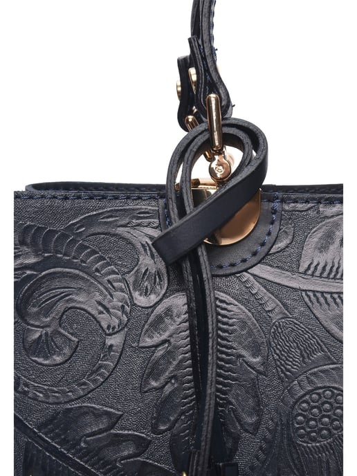 Anna Luchini Azul Bolso de cuero - Image 3