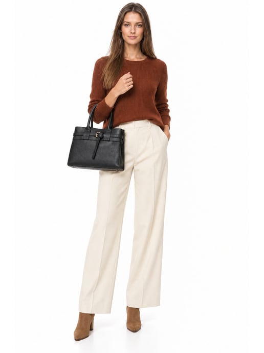Luisa Vannini NEGRO Bolso de cuero - Image 6